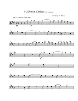 Noster Clericus – alto saxophone part